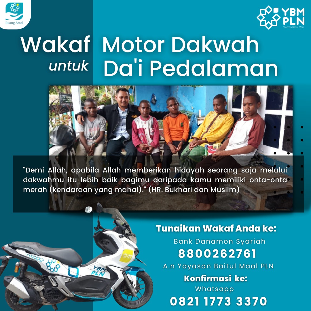 Wakaf Motor Dakwah untuk Dai Pedalaman - 1