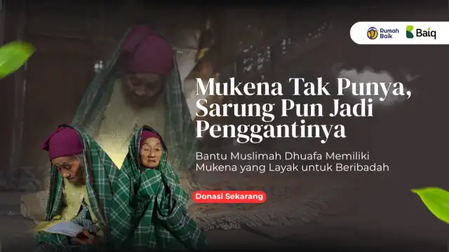 Sedekah Mukena untuk Lansia Dhuafa