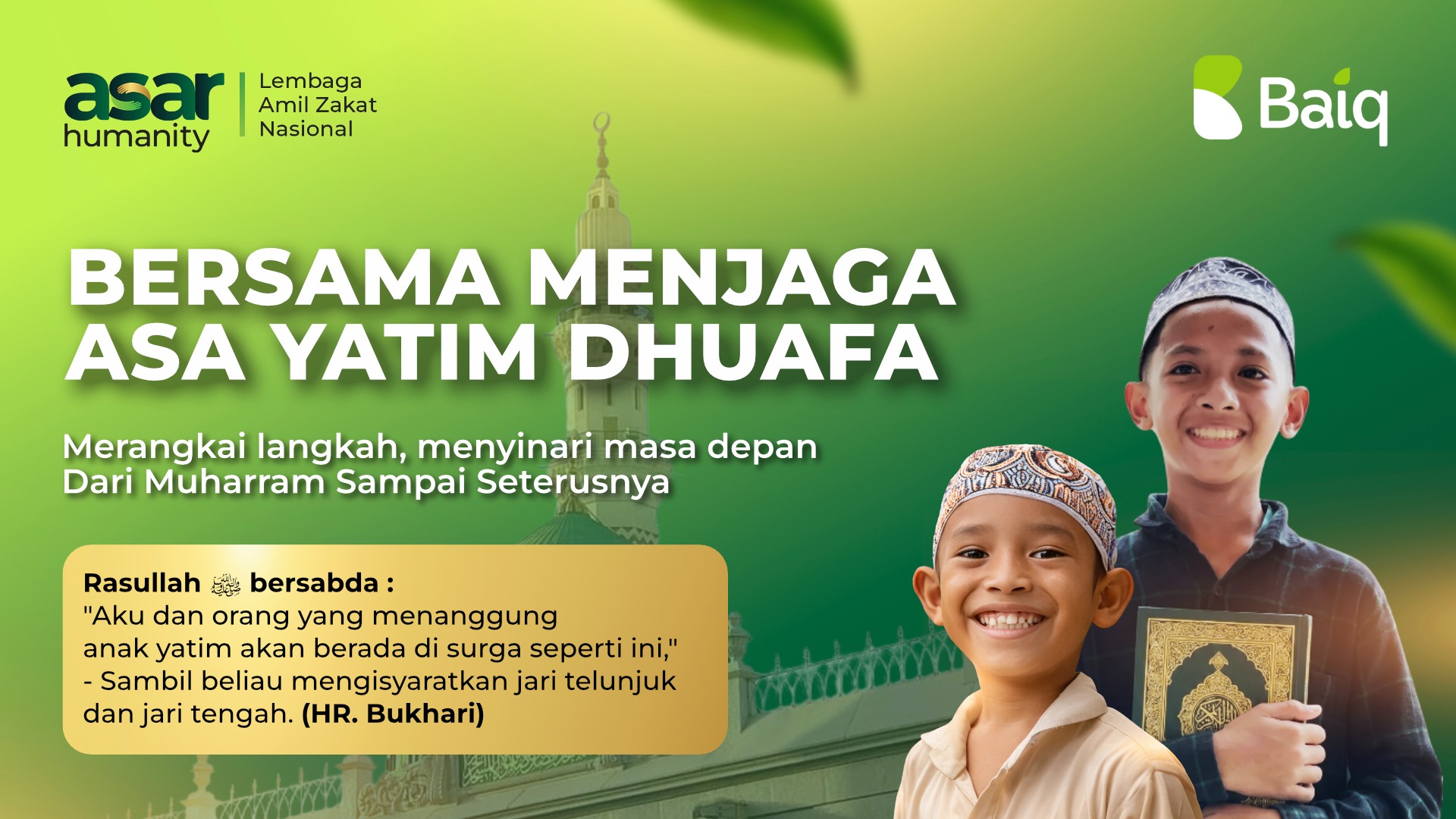 Alirkan Kebahagiaan, Basuh Duka Anak Yatim Dhuafa