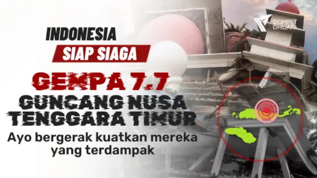 MENDESAK, GEMPA 7,7 GUNCANG NTT