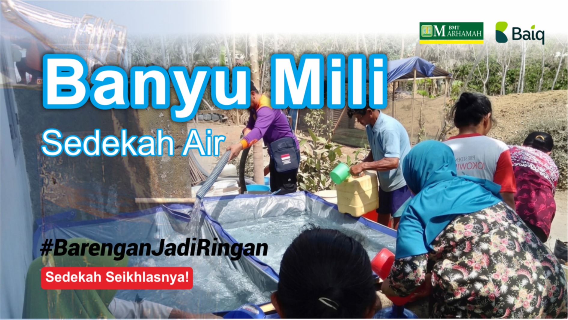 SEDEKAH AIR, BANYU MILI DI WILAYAH KEKERINGAN