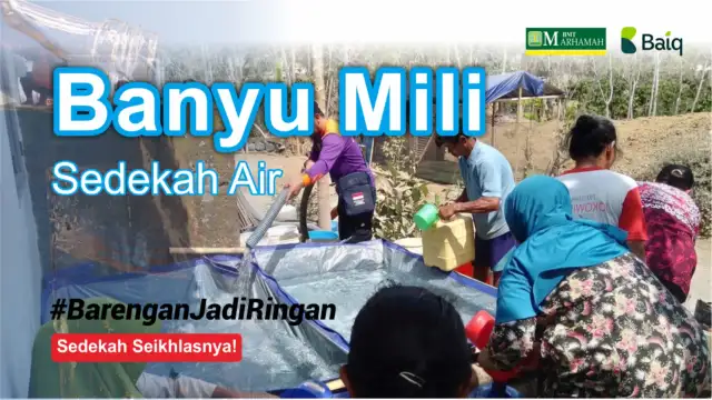 Banyu Mili : Sedekah Air, Alirkan Do'a mu