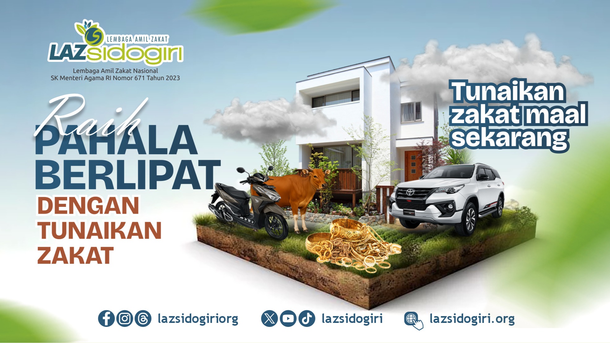 RAIH PAHALA BERLIPAT DENGAN TUNAIKAN ZAKAT (ZAKAT MAAL)